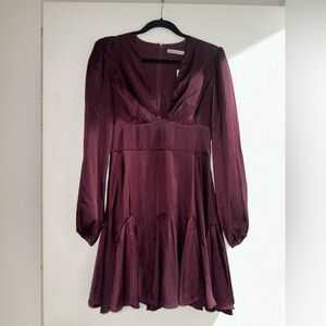Abercrombie & Fitch Deep Purple Long Sleeve Dress